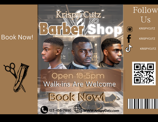 Barber Shop Digital Party Favor Bundle